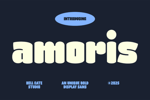 Amoris: A Bold Display Font for Creative Makers