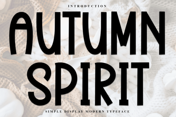 Autumn Spirit Font for Festive Branding and Design