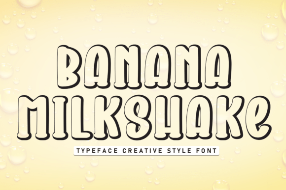 Banana Milkshake Font for Professional Branding and Design