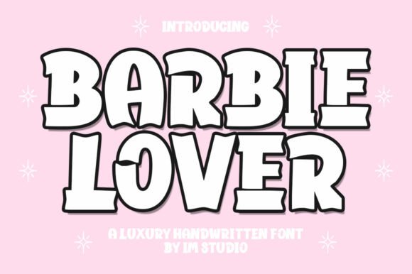 Barbie Lover Display Font for Web Design