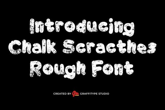 Chalk Scracthes Rough Font for Bold Digital Designs