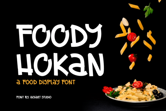 Foody Hokan – A Bold Display Font for Food-Inspired Branding