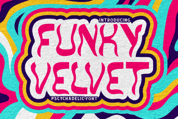 Funky Velvet Psychedelic Font for Bold Branding