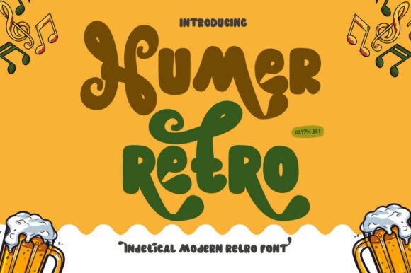 Humer Retro Font: A Groovy Display Type for Modern Projects