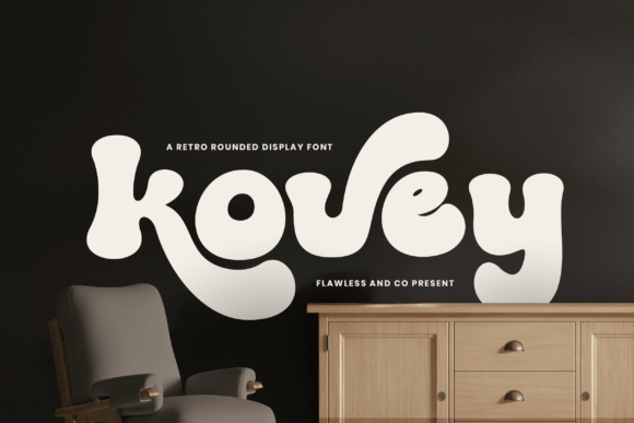 Kovey: A Retro Display Font for Bold Branding