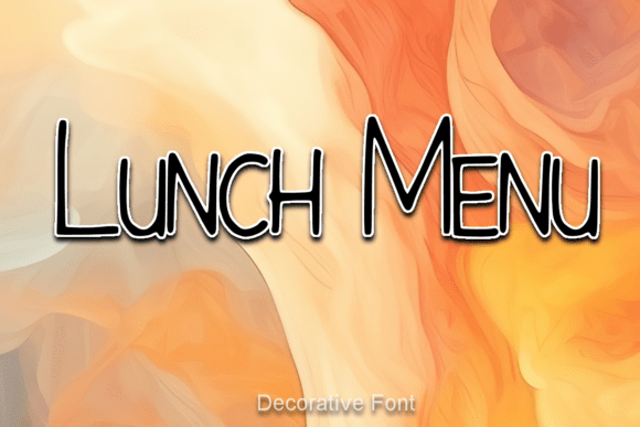 Lunch Menu Font for Clear, Stylish Campaign Designs