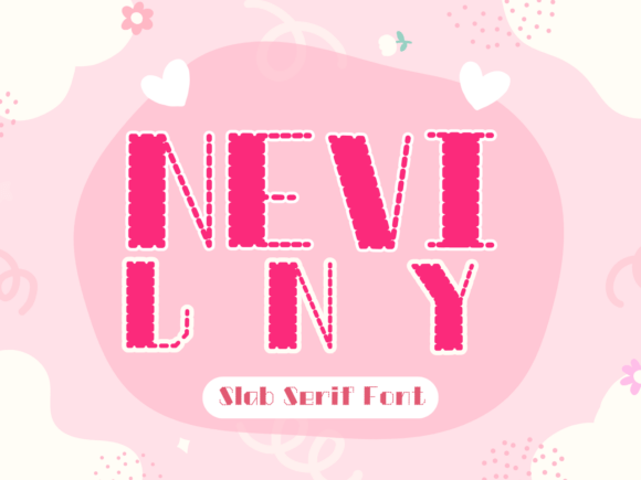 Nevilny: A Playful Display Font for Creative Publishing