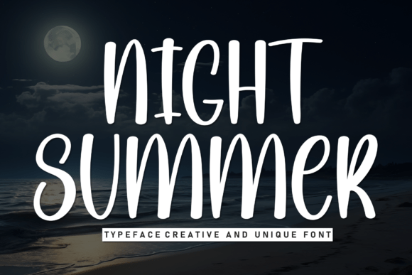 Night Summer Font for Modern Web Design