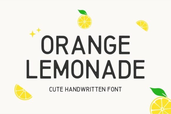 Orange Lemonade: A Handwritten Font for Digital Creativity