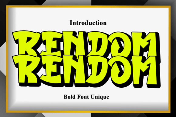Rendom: The Playful Display Font That Boosts Campaign Impact
