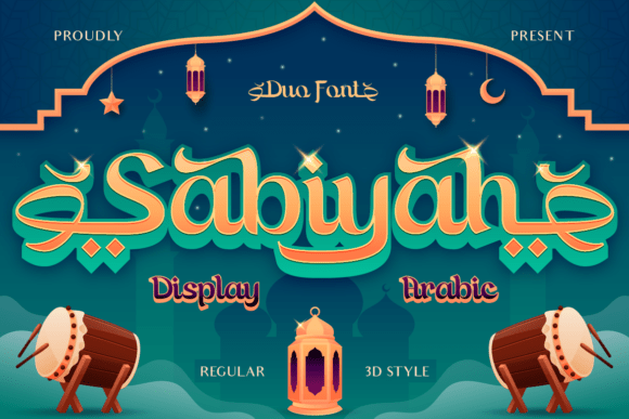 Sabiyah: A Festive Display Font for Modern Editorial Design