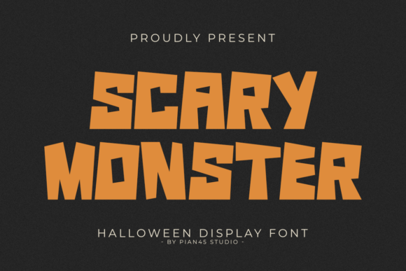 Scary Monster Font for Bold Editorial Designs