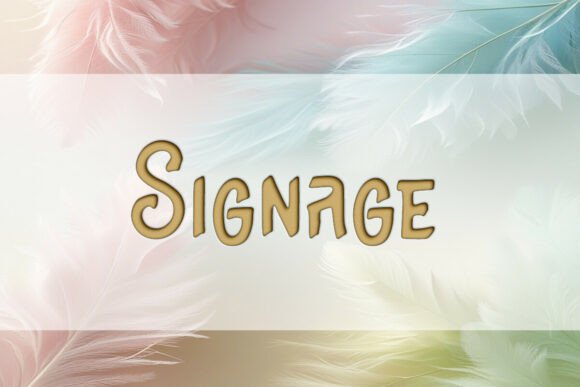 Signage Font: A Timeless Display Typeface