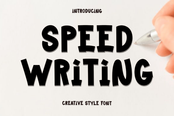 Speed Writing: A Warm and Playful Font for Creative Branding