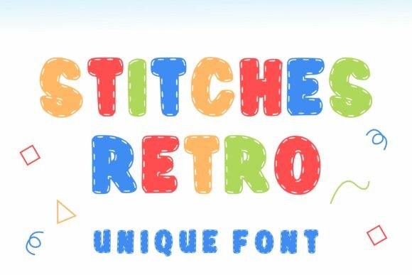 Stitches Retro: A Playful Display Font for Creative Web Projects