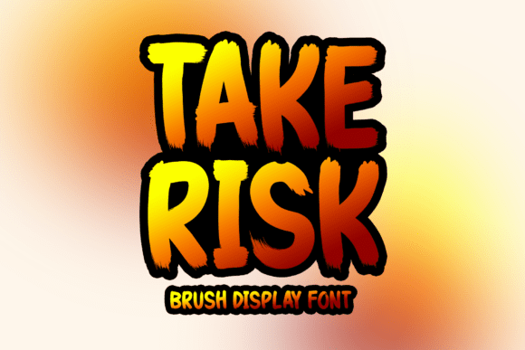 Take Risk Typeface for Bold Branding and Eye-Catching Designs