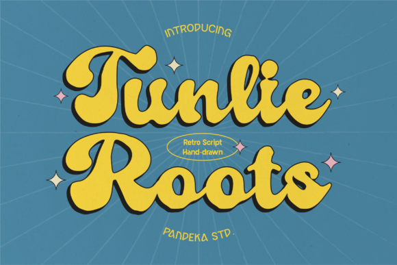 Tunlie Roots: A Retro Display Font for Nostalgic Branding