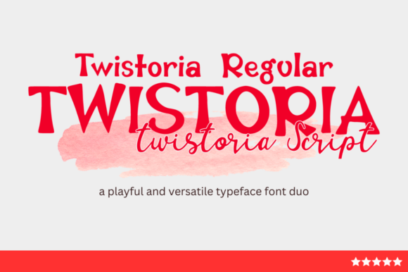 Twistoria Font Duo: Playful Typography for Handmade Creations