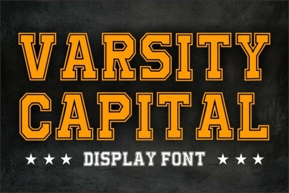 Varsity Capital: A Cool Display Font for Creative Branding