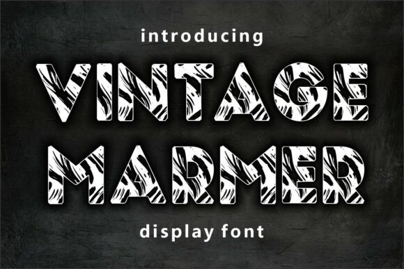 Vintage Marmer: A Font That Elevates Your Brand Visuals
