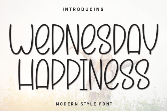 Wednesday Happiness Font for Handmade Creations